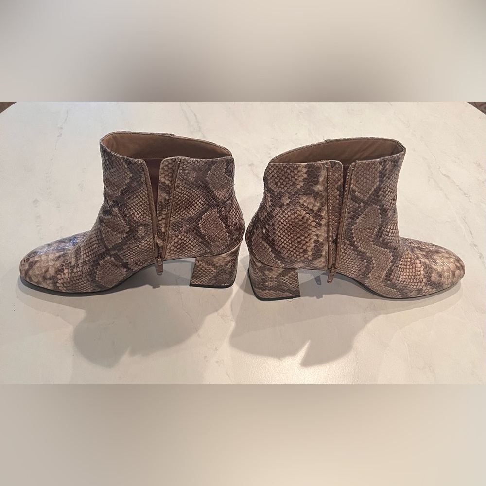 Python Print Ankle Boots. Worn Once:) - image 3